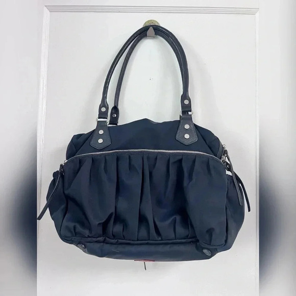 MZ Wallace Triple Zip Kate Bedford Shoulder Navy Shoulder Bag - Picture 4 of 4